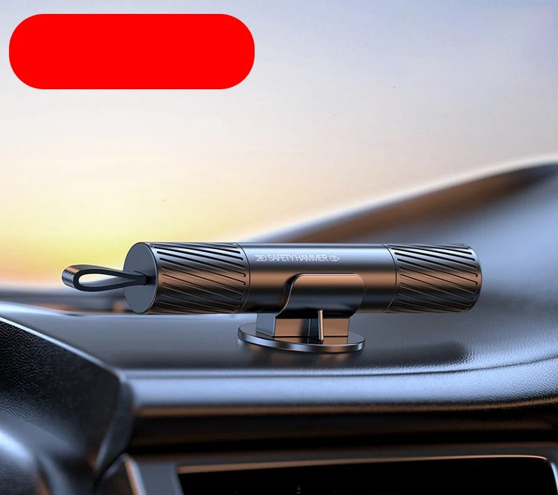 Car Safety Hammer 2-in-1 Emergency Glass Breaker & Seat Belt Cutter