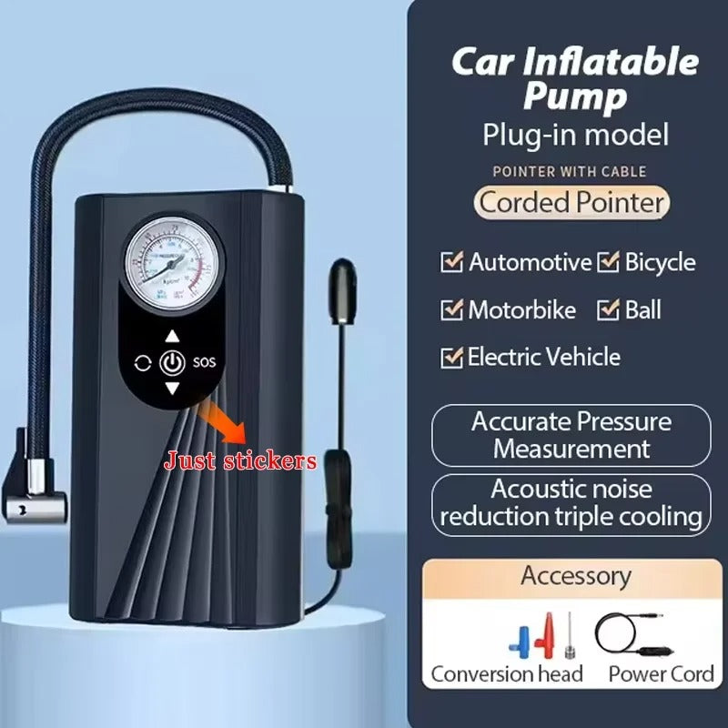 Handheld High Precision Air Compressor Tire Inflator for Motorcycle Bicycle and Car