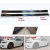 Universal Car Side Skirt Winglet Splitters 8PCS Lip Spoiler Kit for BMW Audi VW Honda Benz