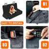 Waterproof Dog Car Rear Seat Hammock Cover with Shoulder Strap for Pet Travel Protection