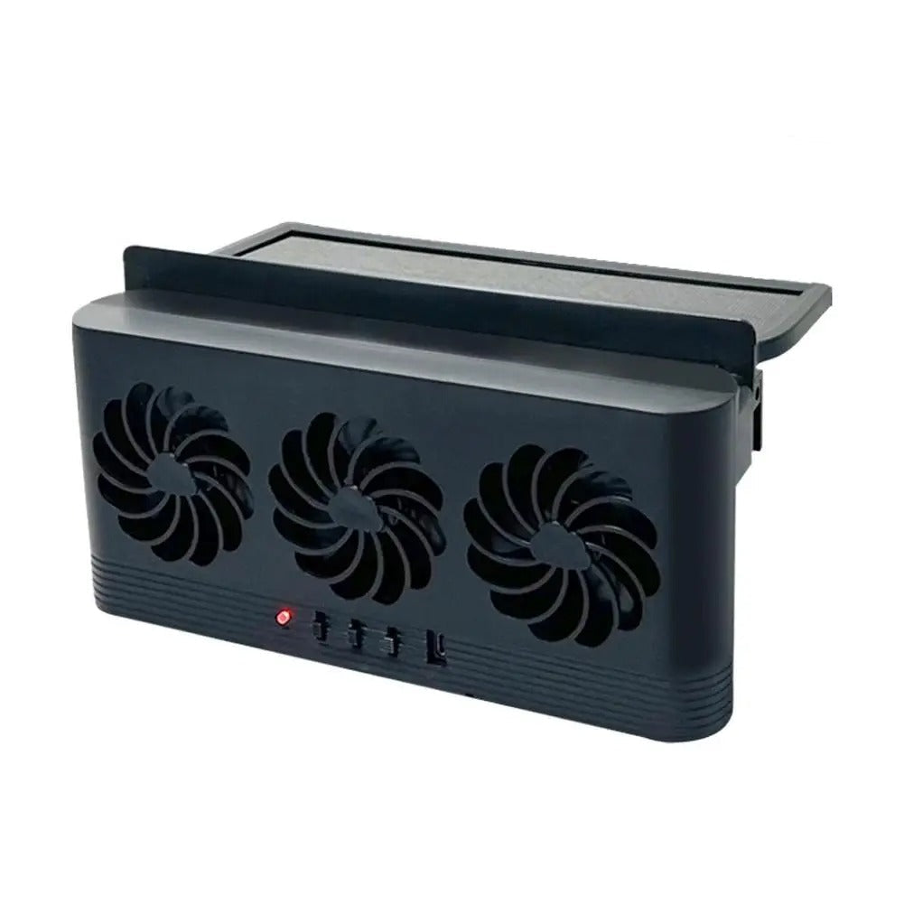Mini Solar Car Exhaust Fan USB Cooling Ventilator Air Purifier