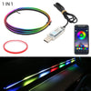 Car Led Ambient Light Strip RGB 64 Colors USB Interior Atmosphere Lamp