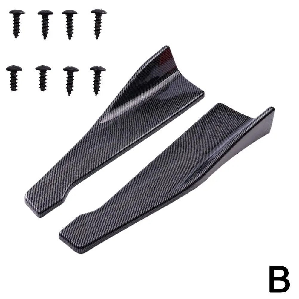 Universal Car Bumper Lip Spoiler Splitter Protector Strip 48CM Front Rear Diffuser