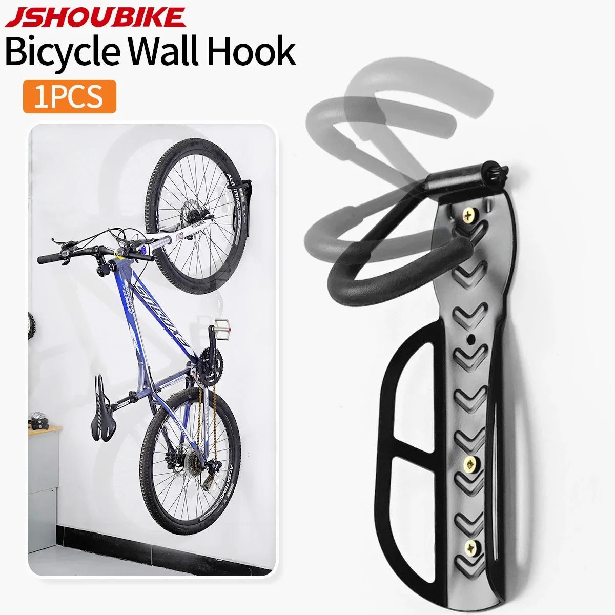 Adjustable Wall Mount Bike Rack Horizontal Bicycle Hanger for Garage Home