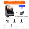 1944P 2K Dash Cam WiFi GPS 360° Rotation Parking Monitor