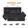 Waterproof Dog Car Rear Seat Hammock Cover with Shoulder Strap for Pet Travel Protection