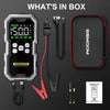6000A Car Jump Starter with Air Compressor and LCD Display 21800mAh