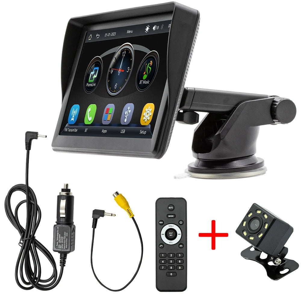 7” Universal Car Radio with Wireless CarPlay & Android Auto
