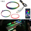 Car Led Ambient Light Strip RGB 64 Colors USB Interior Atmosphere Lamp