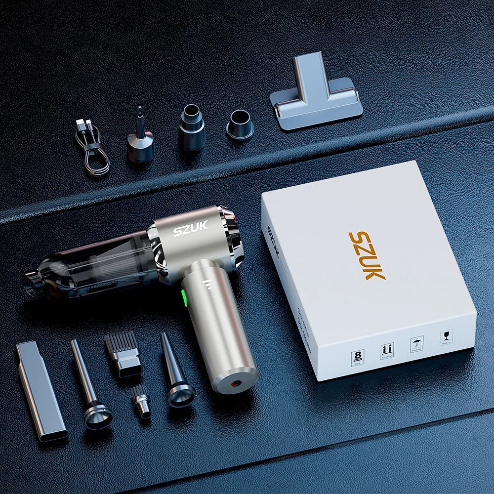 Mini Car Vacuum Cleaner – 98500Pa Wireless Handheld Vacuum