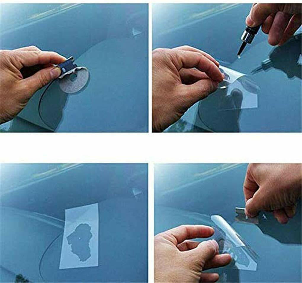 Windshield Repair Kit for Car Glass Chips, Cracks, and Resin Fix