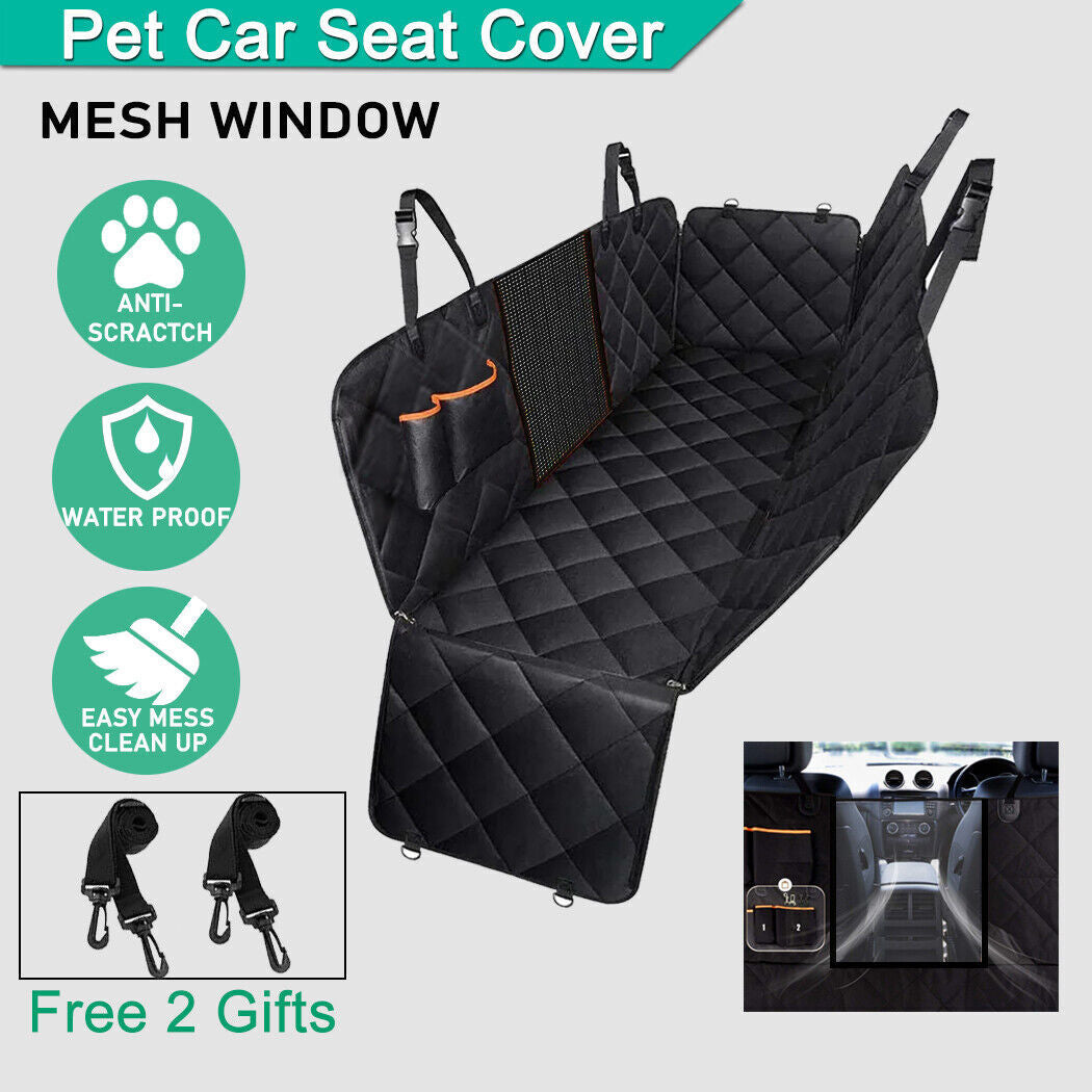 Waterproof Pet Car Seat Cover - Non-Slip Back Seat Hammock Protector Mat