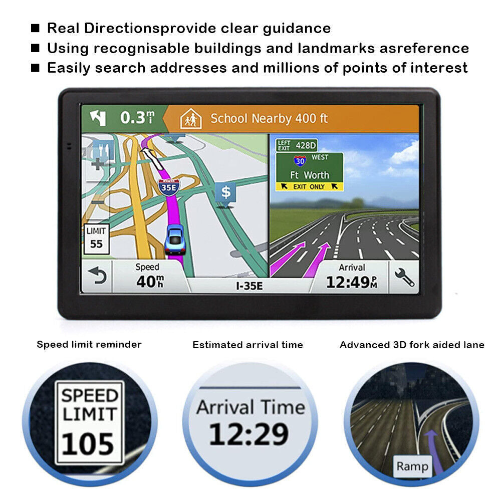 7'' Car GPS Navigation System with Lifetime Free Australia Maps