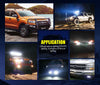 Pair of 7-Inch 12V Flush Mount LED Work Light Bars: Combo Beam for Reverse and Fog Lights