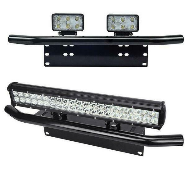 23'' Front Bull Bar License Plate Mount Bracket for LED Light Bar