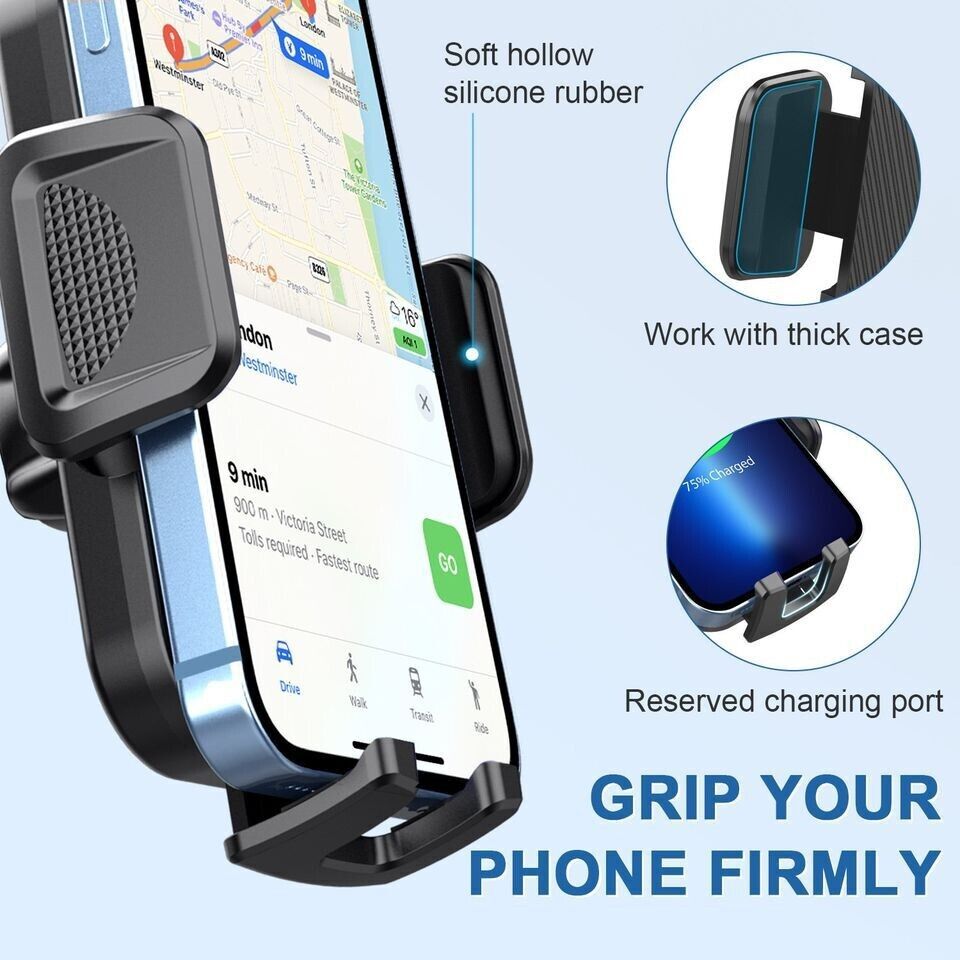 Universal Car Dashboard Phone Holder - Gravity Suction Mount Stand