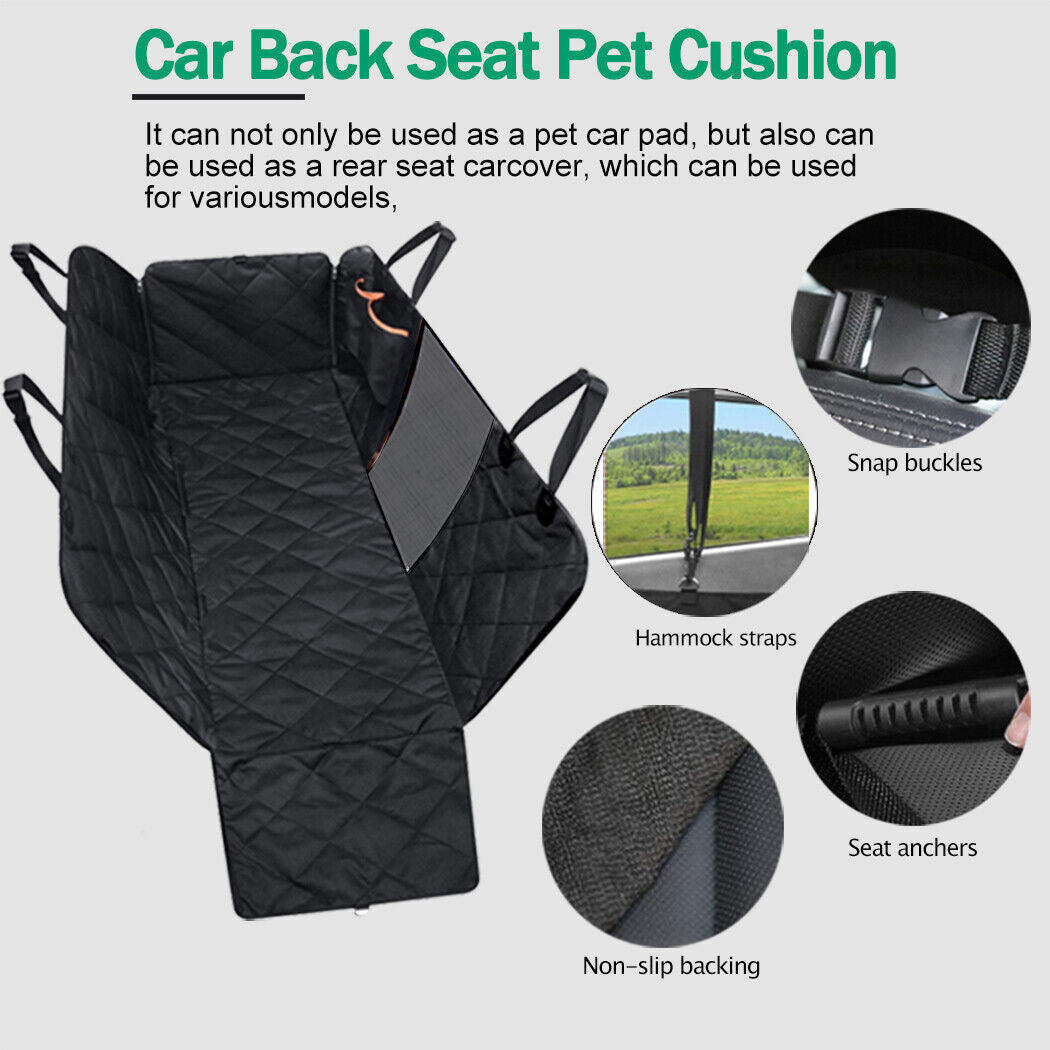 Waterproof Pet Car Seat Cover - Non-Slip Back Seat Hammock Protector Mat