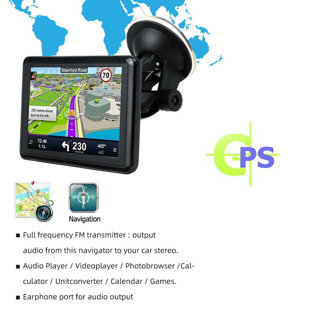 5" LCD Car GPS Navigation System with Lifetime Free Maps