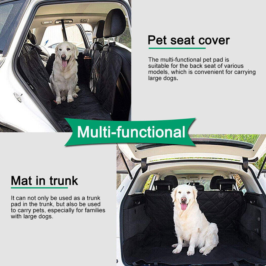 Waterproof Pet Car Seat Cover - Non-Slip Back Seat Hammock Protector Mat