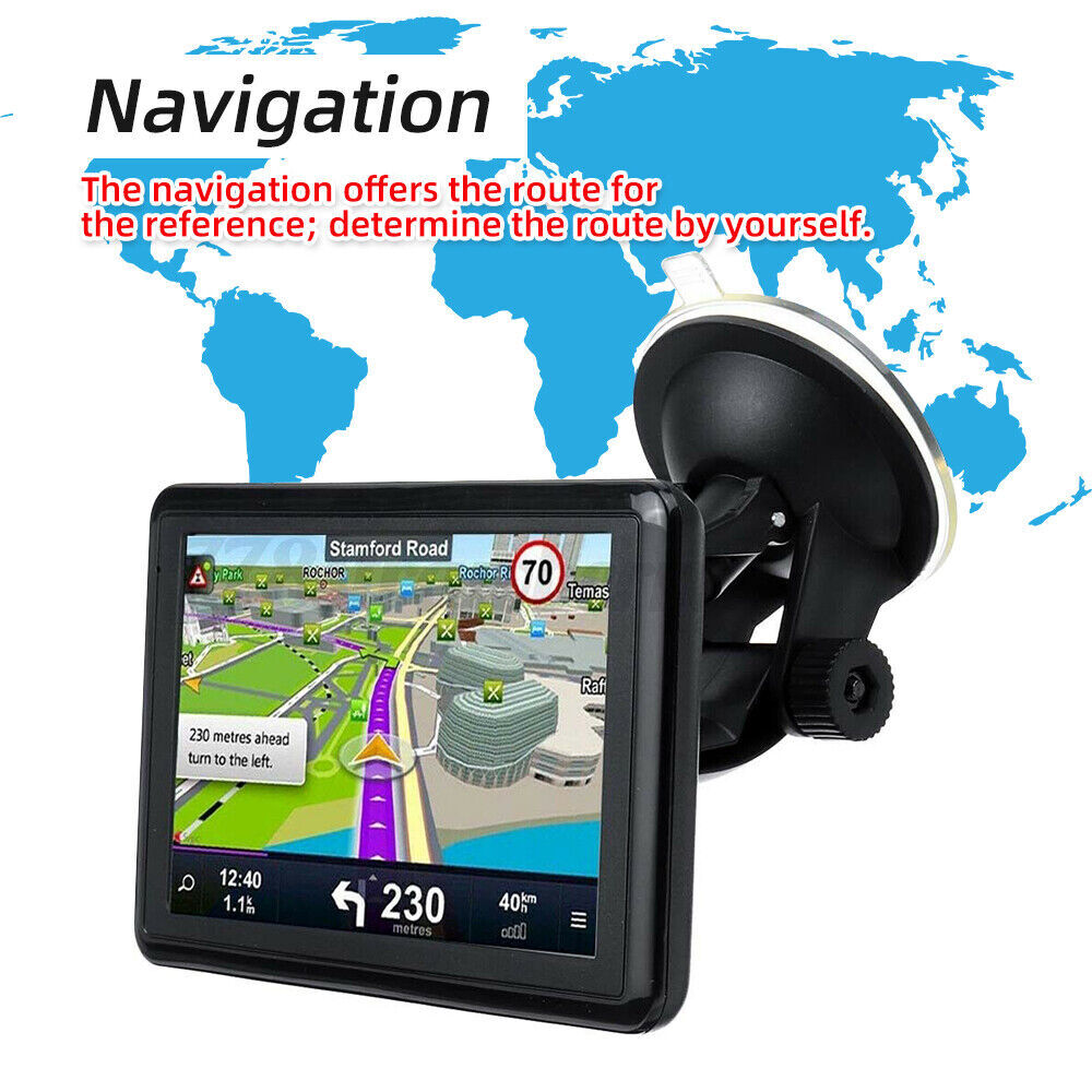 5" LCD Car GPS Navigation System with Lifetime Free Maps