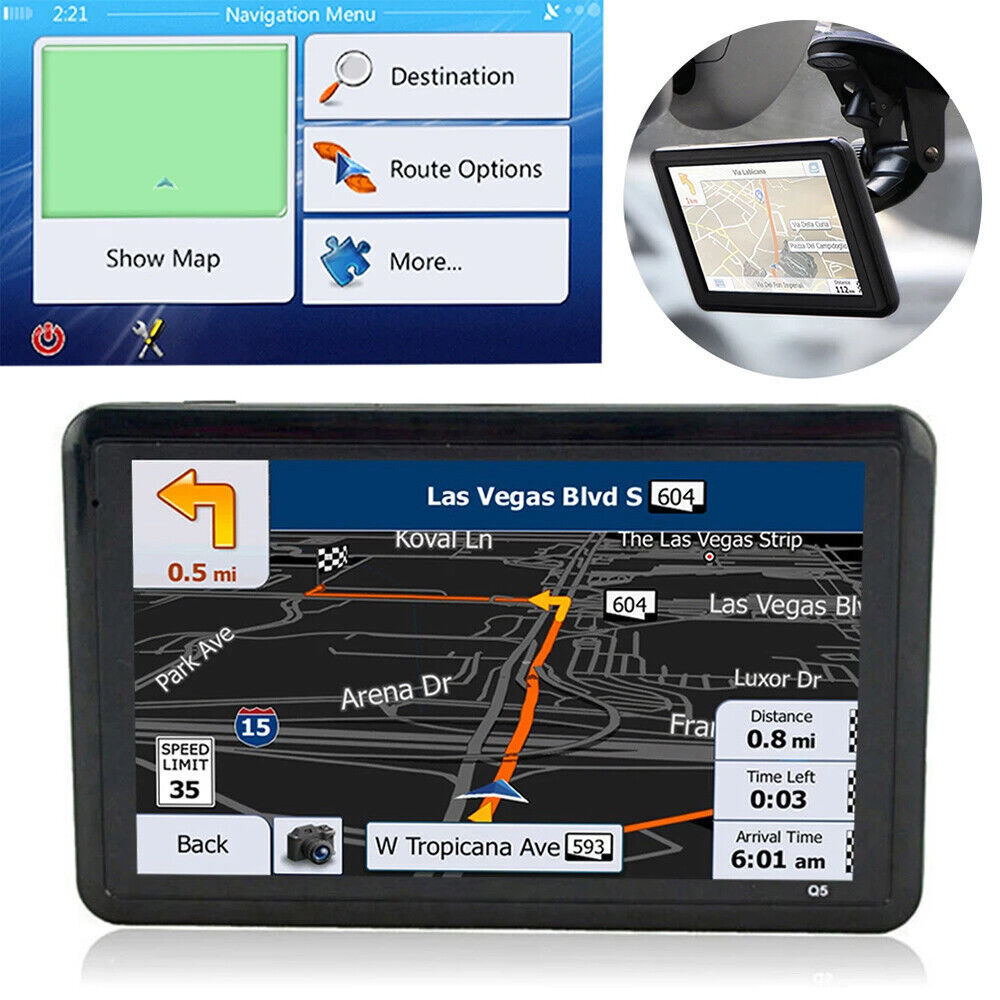 5" LCD Car GPS Navigation System with Lifetime Free Maps