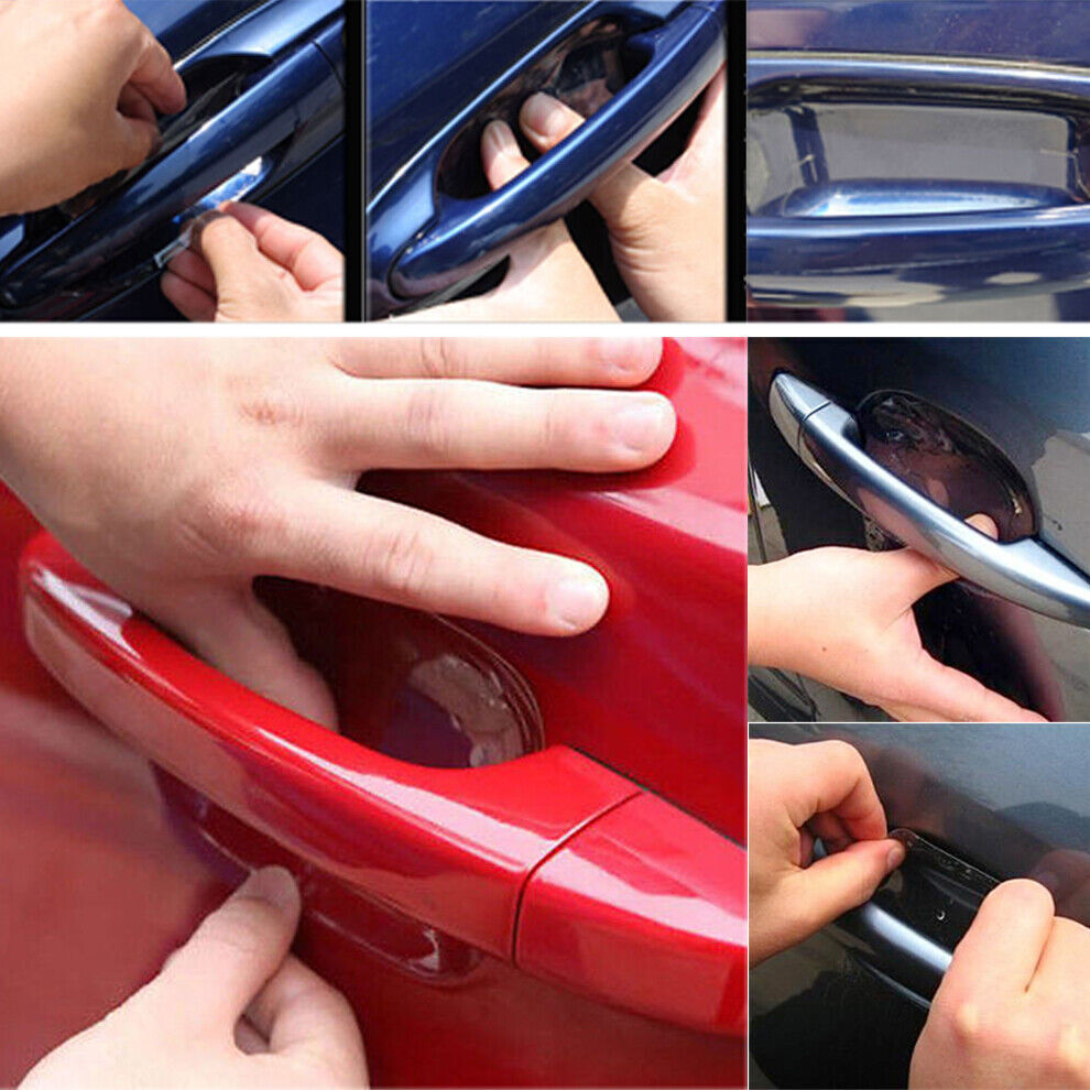 4 Piece Invisible Car Door Handle Scratch Protector Film Set