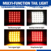 2 x 75 LED Tail Lights - Stop Reverse Indicator - 12V for Ute Trailer Caravan Truck Boat