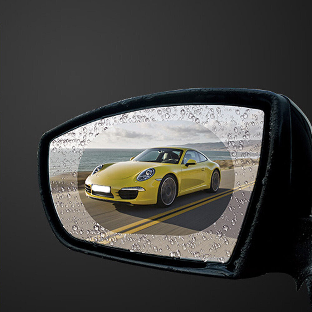 2 Pack Rainproof Anti Fog  Anti Glare Rearview Mirror Film Covers