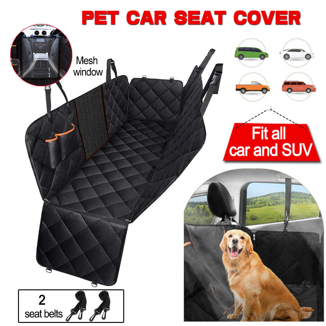 Waterproof Pet Car Seat Cover - Non-Slip Back Seat Hammock Protector Mat