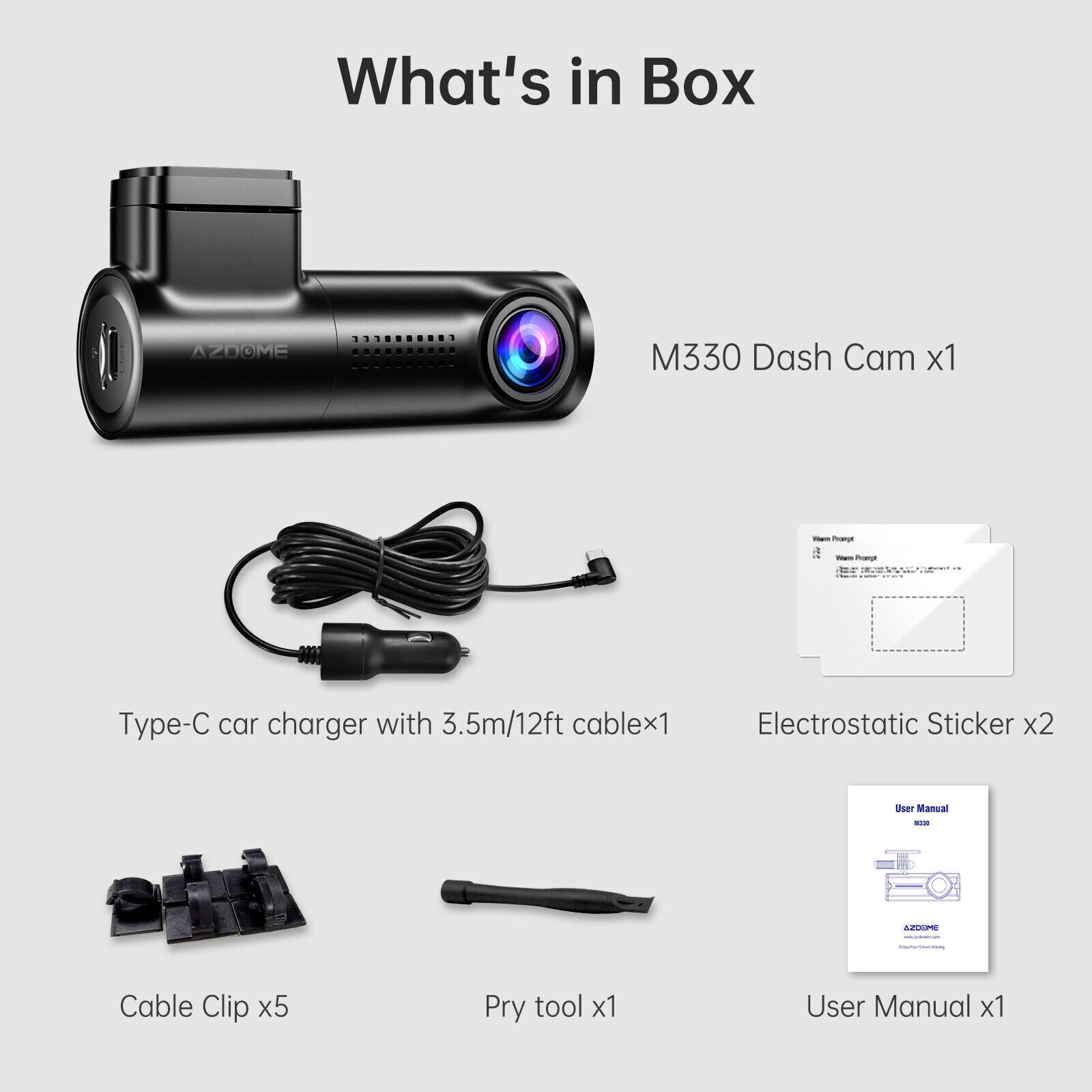 1080P FHD Dash Cam with WiFi Night Vision and G-Sensor