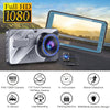 1080P Dual Dash Cam - Front and Rear Car DVR with Night Vision